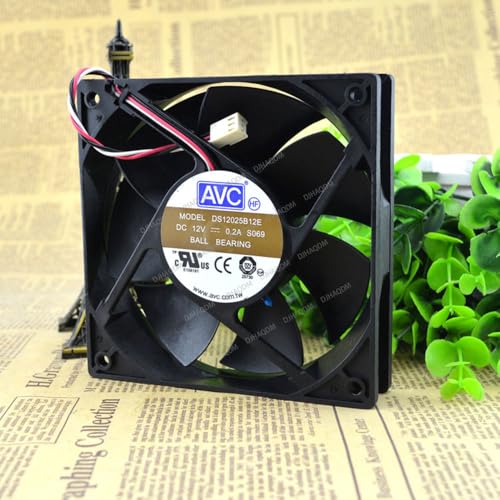 DJHAQDM 互換性があります AVC DS12025B12E 12V 0.2A 12cm 12025 3-Wire 冷却ファン GA1204PV103