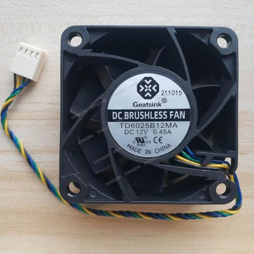 DJHAQDM 互換性があります Geatsink TD6025B12MA 12V 0.45A 6025 60x60x25mm 4-wire 冷却ファン X04T0341S234
