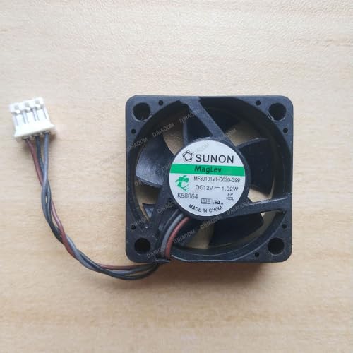 DJHAQDM 互換性があります SUNON MF30101V1-Q020-G99 12V 1.02W 3010 30x30x10mm 3-Wire 冷却ファン X04T0341S143
