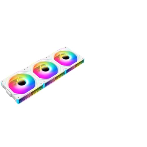 KTJUkdoDy TEUCER JM-1 120mm 4ピン PWM ARGB ミラーサイクルライト効果コンピュータケースファン PC 水冷システムと互換性あり(JM-1 White Forward) KTJUkdoDy123