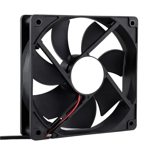 AKPZKYYWN 5V 12V 24V 120mm x 120mm x 25mm ボールベアリングブラシレス冷却ファン 120mm x 25mm 2ピン 0.3A 12cm PCケースクーラー(0.5A12025B5V2P) 1個。 QRQCGBBQD-0.5A12025B5V2P