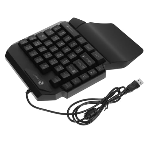 SoftNesth ポータブルキーボード 片手ゲーミングキーボード コンピュータキーボード コンピュータゲームキーボード バックライトキーボード E-スポーツキーボード プレイゲームキーボード K7キーパッド ミュート QQ442260602