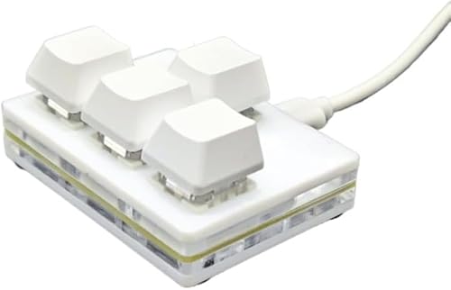 Rutexc ゲーミングキーボードコンパクトで便利なミニキーボード、ワンハンド操作が可能で作業効率 UP！キーと軽量デザインで、PC 作業やゲーミングに最適な小サイズキーボード