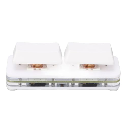 LUCKDANO プログラマブル2キーゲーミングキーボード、RGB USB有線ホットスワップ可能メカニカルキーパッド、メモリ機能付き、タイプC有線接続、幅広いアプリケーション、コンピュータ一般モデル用 LUCKDANOtxbn9sv1ge-11