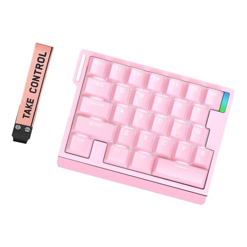 Shurhome ゲーミングメカニカルキーボード 29 スイッチング照明付き LED バックライト付きゲームアクセサリー片手メカニカル