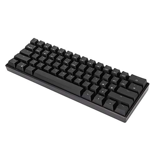 NIZUUONE NIZUONE READSON メカニカルゲーミングキーボード 61キー ポータブル 人間工学 RGB 3モード 接続 有線キーボード ブルー (赤軸) NIZUUONEinqztm23cp-13