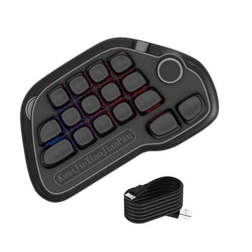 appuivbt プログラマブル有線メカニカルテンキー 17 ホットスワップ可能な USB テンキー RGB バックライトと PBT キーキャップ付きラップトップ PC RGB 照明テンキー