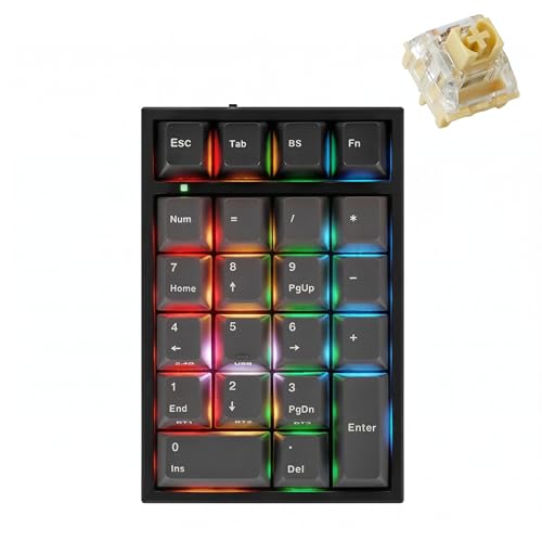 LEOPOLD レオポルド FC220TP PD メカニカル テンキーパッド ワイヤレス 2.4GHz Bluetooth USB有線 Tri-Mode QMK VIA 対応 キースイッチホットスワップ macOSモード NumLock非連動モード Kailh Midnight Pro 静音タクタイル軸 (ASHWHITE) FC220TPKSN/GBPD