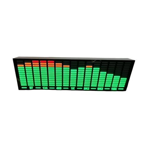 ECVGHD LEDライト ミュージックスペクトラムピックアップ ライトディスプレイ 音声制御ライト インテリア照明 リズム分析 ダイナミックサウンドレベラー