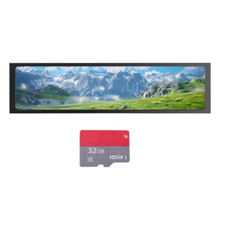 JSDNGURK Kudjnfhya USBポータブルディスプレイ 11.26インチ 1920x440 IPS LCDスクリーン TFカードプレイリーダー ステレオスピーカー 広告電子フォトアルバムモニター