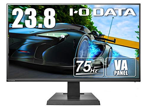 アイ・オー・データ I-O DATA ゲーミングモニター 23.8型 75Hz 4ms(GTG) VAパネル フレームレス PS4 HDMI×2 DP×1 LCD-DF241SXVB