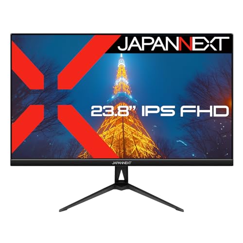 JAPANNEXT 23.8インチ IPSパネル搭載 フルHD(1920x1080)解像度 液晶モニター JN-IPS238F2 HDMI VGA 【