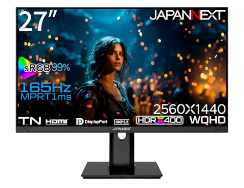 JAPANNEXT PCモニター・液晶ディスプレイ JN-27GT165WQHDR-HSP [27インチ]
