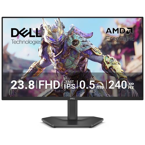 Dell 【Amazon.co.jp限定】Dell SE2426HG 23.8インチ ゲーミングモニター(3年保証/FHD/IPS,非光沢/HDMIx2,DPx1/sRGB99%/傾き調整/0.5ms,240Hz/AMD FreeSync™ Premium)