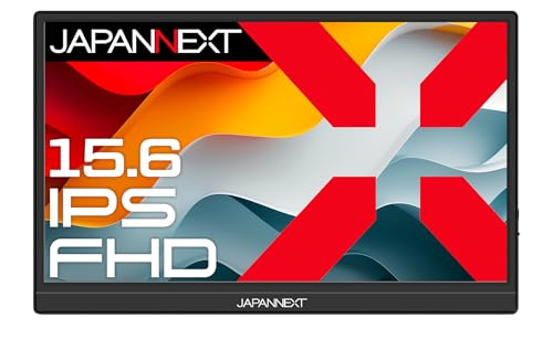 JAPANNEXT 【ECサイト限定】 JAPANNEXT 15.6インチ IPSパネル搭載 フルHD(1920x1080)解像度 モバイルモニター JN-MD-IPS156F2 miniHDMI USB-C 自立式キックスタンド搭載 特製ポーチ同梱 【2年保証】