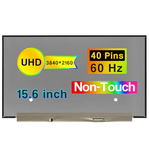 POBRIDA LCD 交換用 B156ZAN03.0 B156ZAN03.1 B156ZAN03.3 NV156QUM-N72 LQ156D1JW42 15.6インチ LCDスクリーンディスプレイパネル UHD 3840(RGB)×2160 40ピン 60HZ用