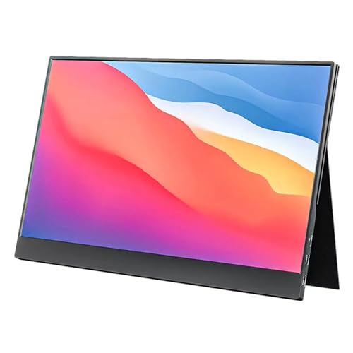 BELOWSYALER 軽量 15.6 インチポータブルモニター 1920x1080p トラベルディスプレイ PC ラップトップ電話ゲームコンソールアクセサリーポータブルスクリーンゲームや仕事用