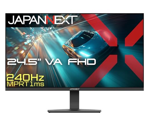 JAPANNEXT 24.5インチ VAパネル搭載 240Hz/1ms(MPRT)対応 フルHD(1920×1080)解像度 ゲーミングモニター JN-V245G240F HDMI DP 【2年保証】 ジャパンネクスト