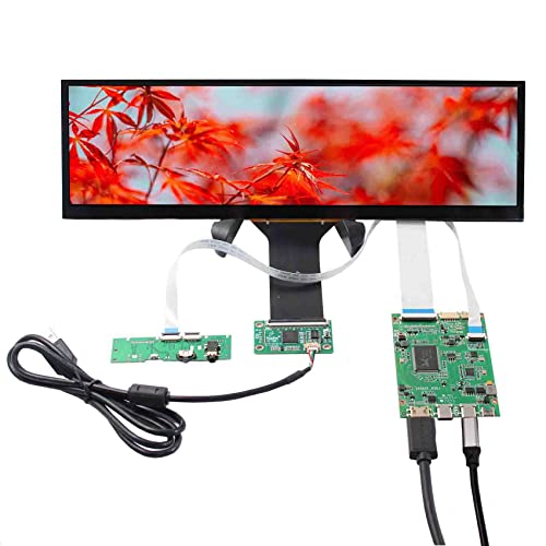 VSDISPLAY 12.6インチ タッチパネル ディスプレイ HDMI 解像度 1920x515 細長液晶 (タイプC入力タッチ液晶パネル) VSK3067JP
