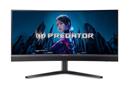 acer Predator Gaming 1500R カーブモニター | 34インチ UWQHD 3440 x 1440 MiniLED | AMD FreeSync Premium | 最大200Hz | 最大0.5ms | DisplayHDR 1000 | USB Type-C、DP 1.4 & 2 x HDMI 2.1 | X344 X0bmi。 iphux。 X34 X0bmiiphux