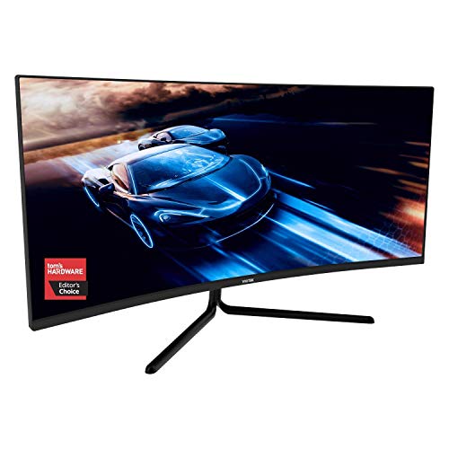 Viotek GNV34DBE 34-Inch Curved Gaming Monitor 144Hz UWQHD G-Sync-Ready FreeSync