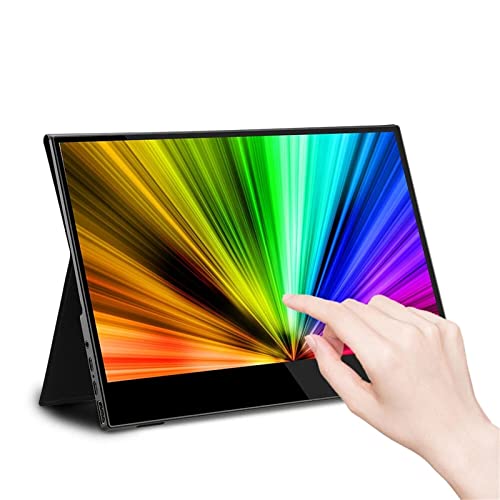 LLONGZHO ゲーミングディスプレイ 13.3インチタッチ式FHD 1080PタイプCポータブルコンピュータモニターゲーム表示画面 モバイルディスプレイ