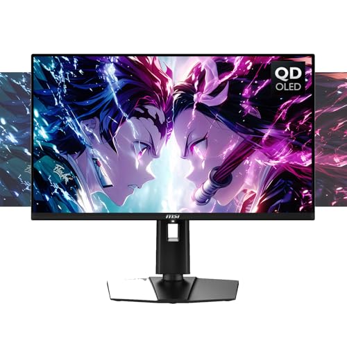 MSI 27インチ MAG QD-OLED ゲーミングモニター | 2K QHD 240Hz 0.03ms | トゥルーブラック HDR 400 99% DCI-P3 | AMD FreeSync Premium Pro | USB-C、2×HDMI 2.1、DP 1.4a | OLED Care 2.0 | 傾きと高さ調節可能
