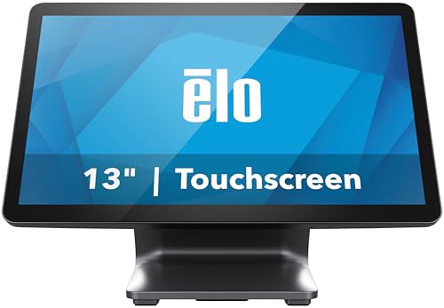 タッチパネル・システムズ Elo 1304L - 13インチ タッチスクリーンモニター アンチグレアガラス付き - TouchPro PCAP 10 Touch、1920 x 1080、スタンド付き、ブラック。 E969110