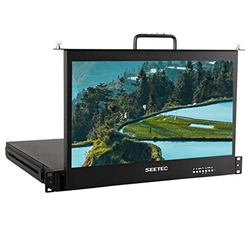 SEETEC SC173-HSD-56 モニター 17.3インチ 1RUプルアウトラックマウントモニター フルHD 1920x1080 HDMI入力 300cd/m² プロモニタリングツール