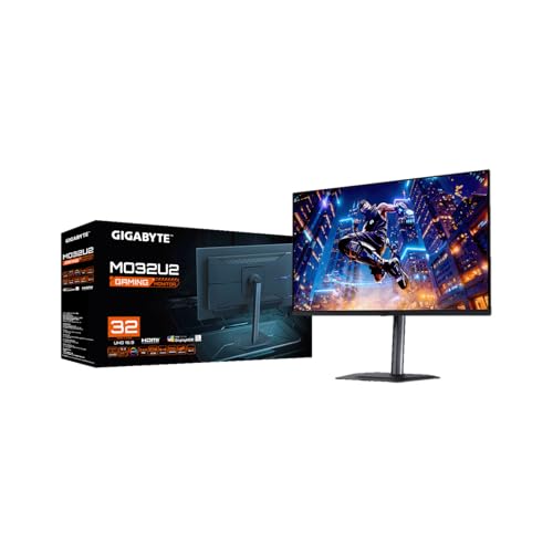 GIGA-BYTE GIGABYTE 液晶ディスプレイ(31.5型/ OLED/ 4K UHD 3840×2160/ 240Hz/ 0.03ms/ HDR400/ HDMI2.1/ DP1.4/ USB TYPE-C)(ブラック) MO32U2 返品種別A
