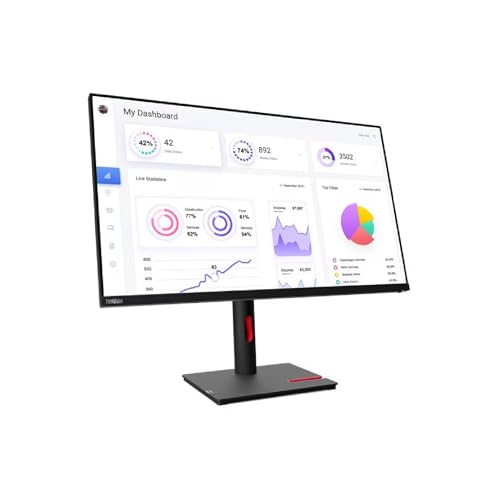 Lenovo ThinkVision T32p-30 31.5インチ 16:9 4K Ultra HD IPS WLED LCDモニター、レイヴンブラック