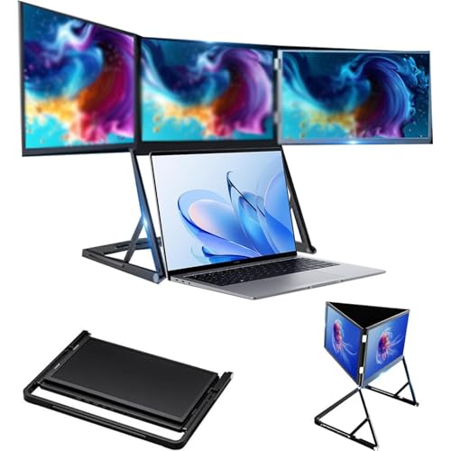 DUXMM ノートパソコン スクリーン エクステンダー 15.6インチ FHD IPS 折りたたみ式モニター USB-C/HDMI プラグ & プレイ 360°回転可能なスタンド 視野角調節可能 Windows & macOS 対応 sdgftr-976340