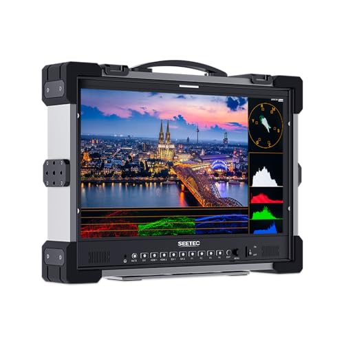 SEETEC P215 PRO-CO 21.5インチ 1000nit 高輝度キャリーオンポッドキャスト放送モニター 波形 3D LUT HDR SDI HDMI入力出力付き HDMI 4K 60P対応
