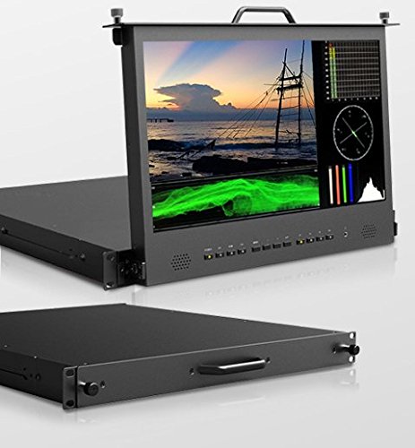アイシル 17.3"IPSパネル ハイビジョンラックマウントモニター HDMI,SDI,DVI,タリー入力【RM17-1U】