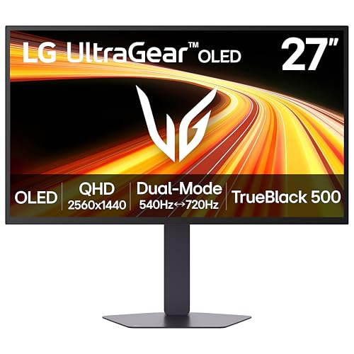LG 27GX790B-B 27インチ ウルトラギア QHD(3440×1440) OLEDゲーミングモニター デュアルモード(QHD 540Hz/ HD 720Hz) 0.02ms TrueBlack 500 NVIDIA G-Sync対応 AMD FreeSync Premium Pro DisplayPort 2.1 USB-C ブラック 27GX790B-B.AUS