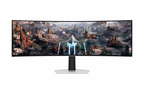 WOLLIE Samsung S49CG932+49 インチ 32:9 デュアル 2K 曲面+OLED パネル+240HZ+0.03ms (GTG)+G-sync/Freesync デュアルサポートと互換性+HDR400+1800R+99%DCI-P3 色域カバー+e-スポーツ雰囲気ライト+ HDMI2.1+スマートシステム+内蔵スピーカー