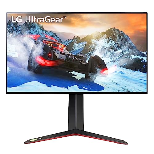 LG 27GP95R-B 27インチ ウルトラギア UHD (3840 x 2160) ナノ IPS ゲーミングモニター 応答時間 1ms & 144Hz リフレッシュレート付き NVIDIA G-SYNC 対応 & AMD FreeSync Pro、調整可能なチルト、高さ、スイベル、ピボット。