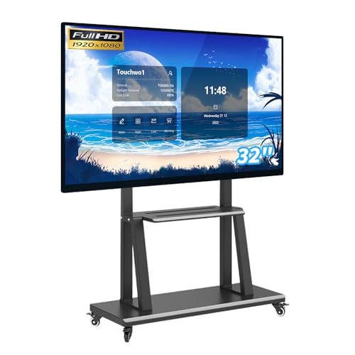 TouchWo 32 インチの相互タッチスクリーンのモニター、1920x1080P 電子 Whiteboard、Windows 10 Pro、教室、商業のためのプロ オールインワンの接触パネルの産業 PC JPHD320Plus