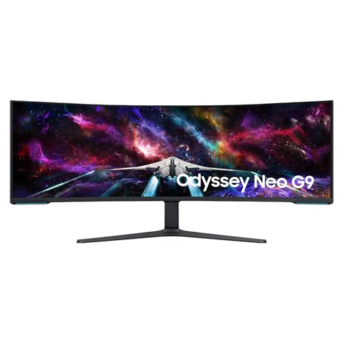 49インチ ウルトラワイド ゲーミングモニター 5K2K DUHD 5120×1440 240Hz 曲面モニター 0.03ms FreeSync対応 HDMI DisplayPort VESA対応 ブラック LS57CG950 海外直送品 [並行輸入品]