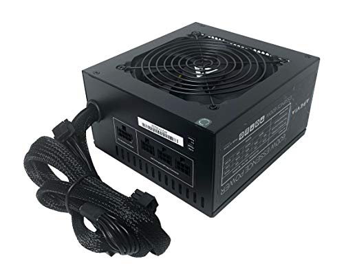 Apevia ATX-ES600W エッセンス 600W ATX セミモジュラー ゲーミング電源 自動熱制御120mmブラックファン付き 115/230Vスイッチ 全保護