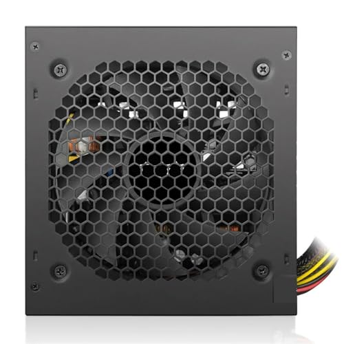 EMNXSDKT 互換性がありますAigo AK 500W ATX 電源、ブラック静音 120mm RGB ファン 24pin 12V ゲーム PSU と互換性あり、デスクトップコンピュータおよび BTC デバイス用