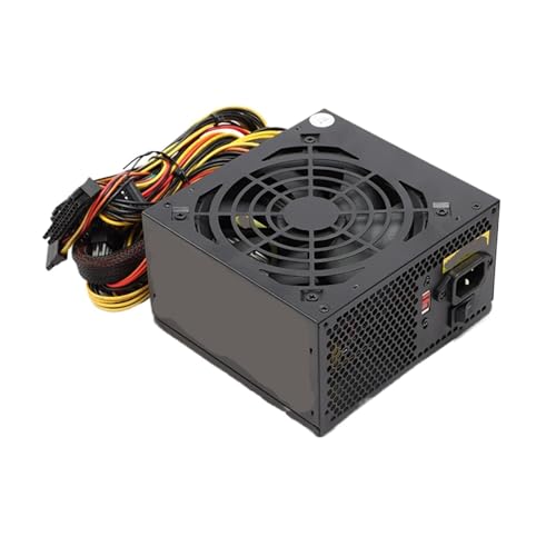 EMNXSDKT 互換性がありまする ATX 650W 切り替え可能な電源、デスクトップ コンピュータ シャーシ用の定格 600W 標準 ATX PSU(650W)