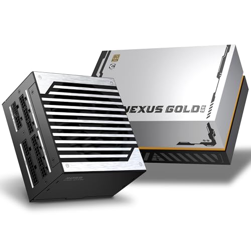 Golden Field NEXUS GOLD 650W コンピューター電源 | フルモジュラー | ATX 3.1 PCIe 5.1 | 80 Plus Gold | 450W 12V-2x6ケーブル | JPコンデンサ | ECOモード | 650ワット ゲーミングPC PSU RTX 5060/Ti RX 9060/X用 T NX650