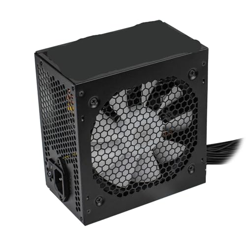 EMNXSDKT 互換性がありますAigo AK 500W 600W 700W 800W 1000W ATX 電源、デスクトップおよび BTC デバイス用の 120mm RGB ファン 220V ゲーム PSU と互換性があります。(600W)