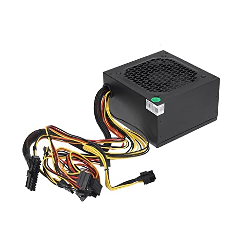 XiaomeiHan PC電源 450W電源12cmファン8ピン PCI SATA 12Vコンピュータ電源 ATX電源 (色 : Black, Size : 15x14x8.6cm)