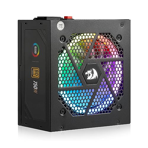 【並行輸入品】 Redragon RGPS-750W 80+ ゴールド 750ワット ATX 完全モジュラー電源