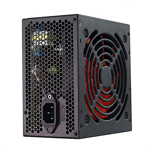 XiaomeiHan PC電源 400W PC.電源 Atコンピュータケースシャーシ電源 ATX電源 (色 : Black, Size : One size)