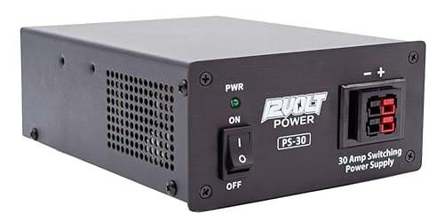 12 Volt Power デュアルアンダーソンパワーポールコネクタとバインディングポストデスクトップ電源を備えたHF VHF UHF GMRSラジオ用12ボルトパワー PS-30 30Aスイッチングコンパクト電源