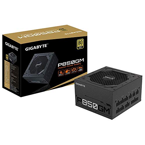 GIGABYTE GP-P850GM (80 Plus Gold 850W、モジュラー、スマートファン、スマート電源保護、電源)