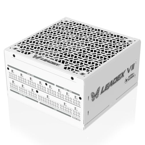 Super Flower スーパーフラワー Leadex VII XG ホワイト 80 PLUS ゴールド、ATX 3.0、PCIe 5.0-1300ワット SF-1300F14XG(WH)